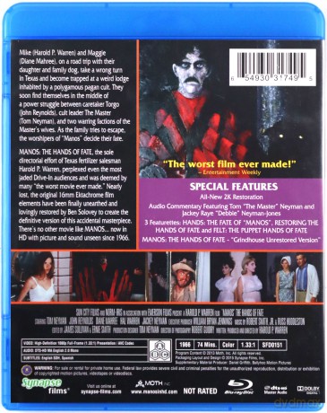 Manos: The Hands of Fate (Manos - Ręce przeznaczenia) [Blu-Ray]