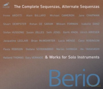 Berio, Luciano: The Complete Sequenzas, Alternate Sequenzas, Works for Solo Instruments: I. Arditti, A. Billard, M. Cameron, J. Chapman, S. Dempster, R. De Saram, W. Forman, I. Ganz, S. Hussong, S. Jolles, S. Josel, G. Knox, U. Krieger, J. Leclair, B. McW