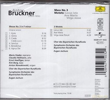 Jochum: Eloquence Bruckner:Mass No.3 [CD]