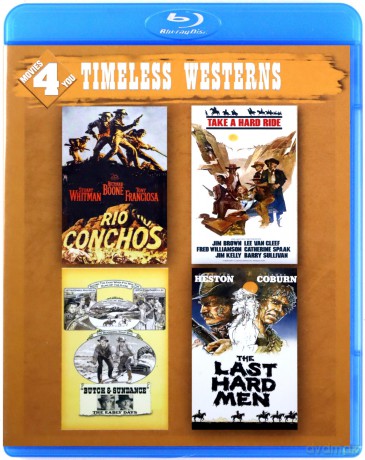 Movies 4 You: Timeless Westerns - Butch & Sundance: The Early Days / The Last Hard Men / Rio Conchos / Take a Hard Ride [2xBlu-Ray]