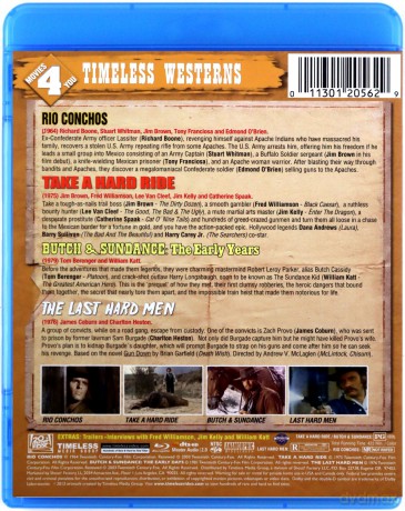 Movies 4 You: Timeless Westerns - Butch & Sundance: The Early Days / The Last Hard Men / Rio Conchos / Take a Hard Ride [2xBlu-Ray]