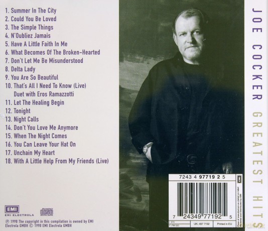 Joe Cocker: Greatest Hits [CD]