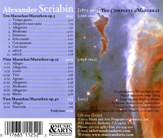 Scriabin: Complete Mazurkas: Le Van, Eric - piano [CD]