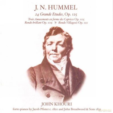 Hummel: 24 Grande Etudes Op. 125: Khouri, John - fortepianos. [CD]