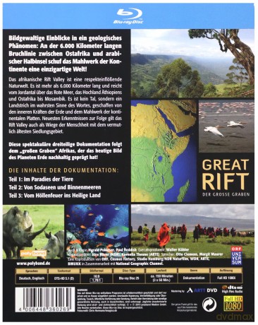 Africa's Great Rift [Blu-Ray]