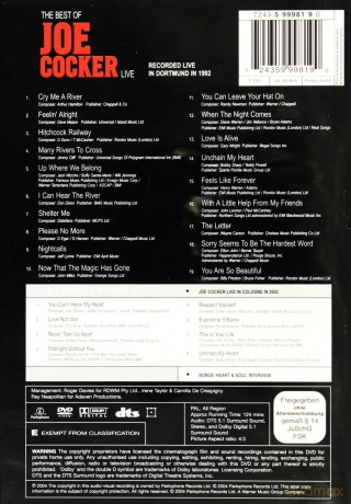 Joe Cocker: The Best Of Joe Cocker [DVD]