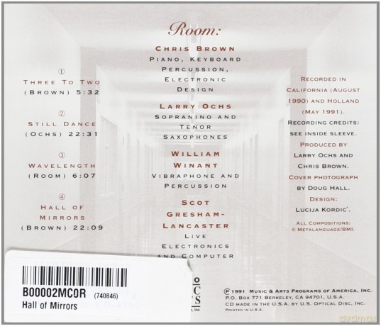 Room (C. Brown, L. Ochs, W. Winant, S. Gresham-Lancaster): Hall of Mirrors [CD]