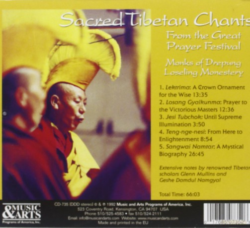 Tibet: Sacred Tibetan Chants: Buddhist monks of the Drepung Loseling Monastery [CD]