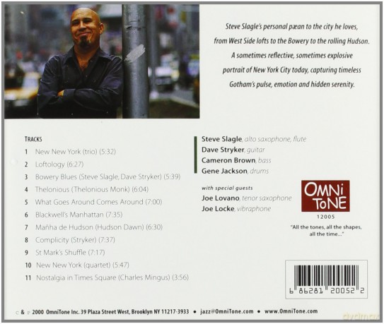Slagle, Steve (D. Stryker, C. Brown, G. Jackson plus J. Lovano, J. Locke): New New York [CD]