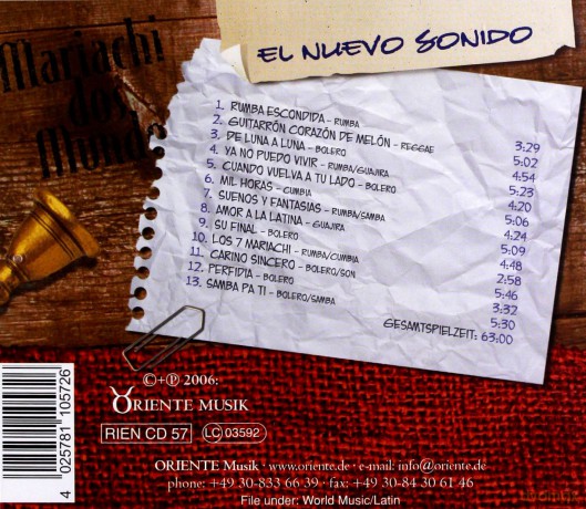 Mariachi dos Mundos: El Nuevo Sonido [CD]