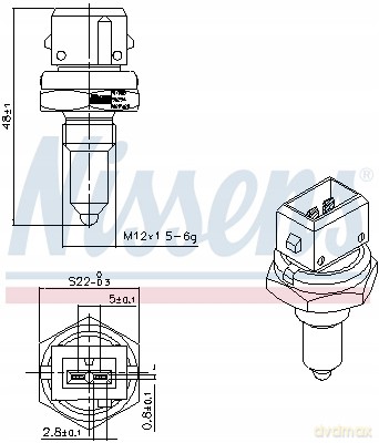 Płynu chłodzącego Nissens 207088 Czujnik, temperatura Rover BMW