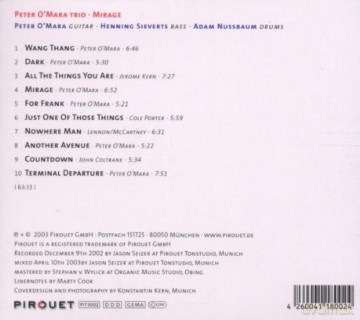 Peter Trio O'Mara (H. Sieverts, A. Nussbaum): Mirage [CD]