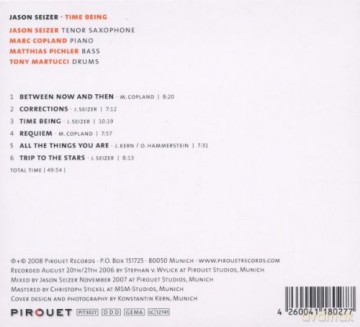 Jason Seizer (M. Copland, M. Pichler, T. Martucci): Time Being [CD]