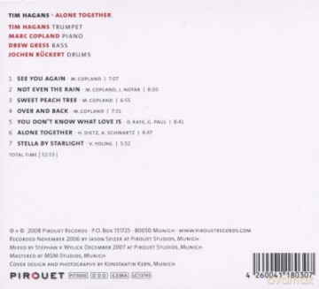 Tim Hagans (M. Copland, D. Gress, J. Rückert): Alone Together [CD]