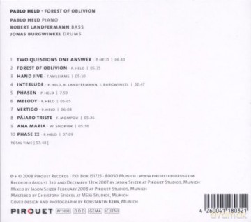 Pablo Held (R. Landfermann, J. Burgwinkel): Forest of Oblivion [CD]