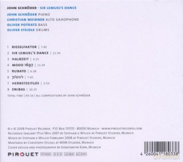 John Schröder (C. Weidner, O. Potratz, O. Steidle): Sir Lemuel's Dance [CD]