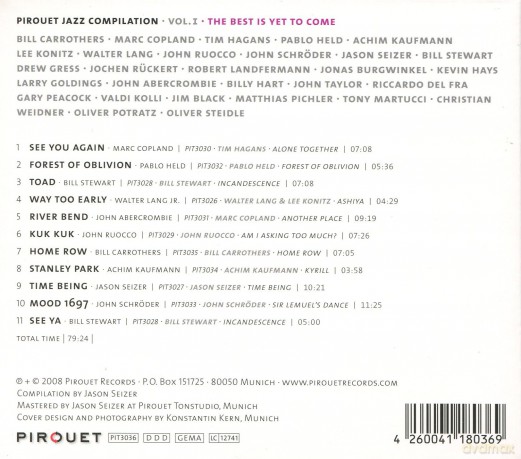 Various Artists: Pirouet Jazz Compilation vol. 1 - The Best Is Yet To Come (digipack) [CD]