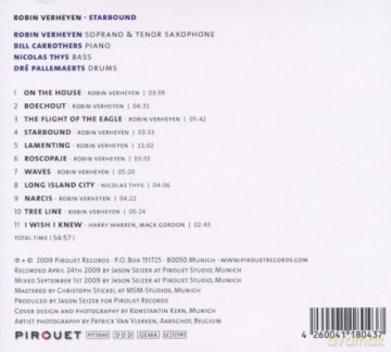 Robin Verheyen (B. Carrothers, N. Thys, D. Pallemaerts): Starbound [CD]