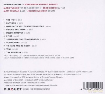 Jochen Rueckert (M. Turner, B. Shepik, M. Penman): Somewhere Meeting Nobody [CD]