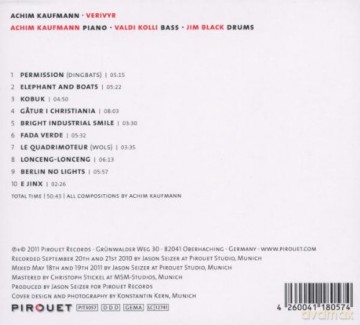 Achim Kaufmann (V. Kolli, J. Black): Verivyr [CD]