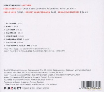 Sebastian Gille (P. Held, R. Landfermann, J. Burgwinkel): Anthem [CD]