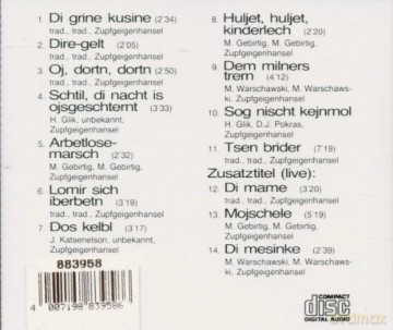 Zupfgeigenhansel: Jiddische Lieder [CD]