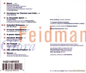 Giora Feidman: Klezmer Chamber Music [CD]