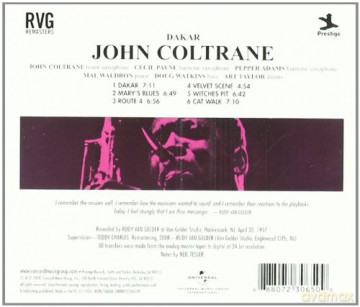 John Coltrane: Darkar (RVG) [CD]