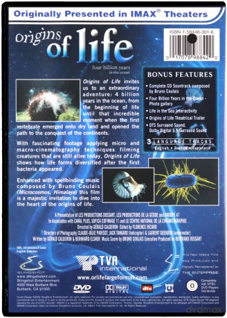 Origins of Life: Four billion years in the ocean (Narodziny oceanu: 4 miliardy lat życia w oceanie) [DVD]