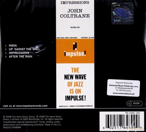 John Coltrane: Impressions (digipack) [CD]