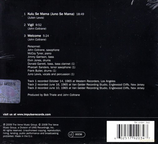 John Coltrane: Kulu Se Mama Reissue [CD]