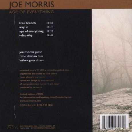 Joe Trio Morris (T. Shanko, L. Gray): Age Of Everything [CD]
