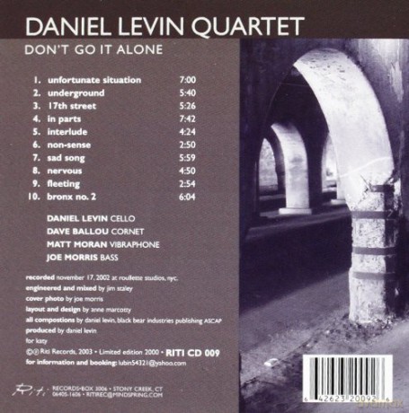 Daniel Quartet Levin (D. Ballou, M. Moran, J. Morris): Don't Go It Alone [CD]