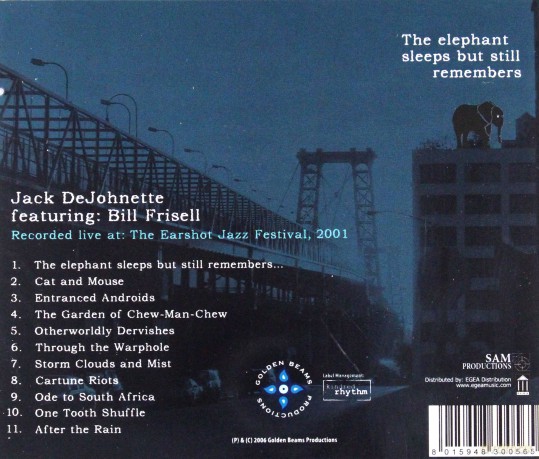 DeJohnette, Jack feat. Bill Frisell (B. Surman): The Elephant Sleeps But Still Remembers [CD]