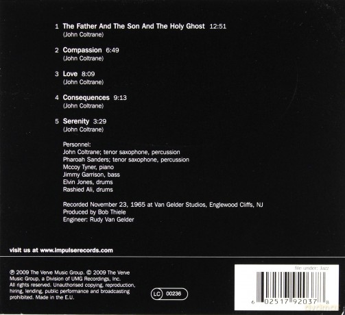 John Coltrane: Meditations.Reissue (digipack) [CD]