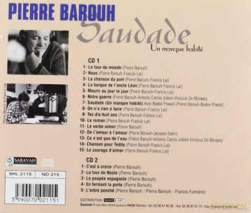 Barouh, Pierre: Saudade (un manque habite) [2CD]