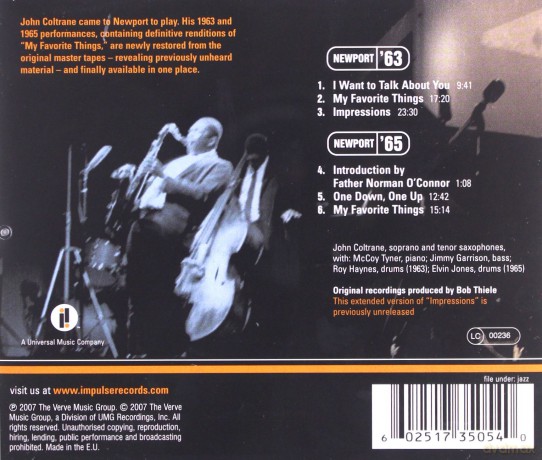 John Coltrane: My Favorite Things:Coltrane At Newport [CD]