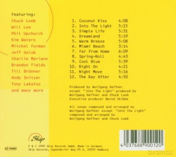 Wolfgang Haffner (feat. C. Loeb, W. Lee, P. Upchurch, K. Waters, M. Forman, J. Golub, C. Mariano, B. Fields, T. Brönner, A. Snitzer, T. Lakatos and many many more)): Music [CD]