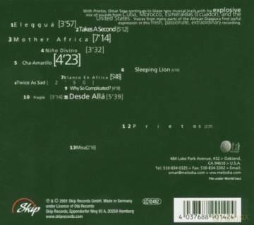 Omar Septet Sosa (E. Kavee, G. Brennan, S. Brown, G. Ovalles, W. Power, M. Galarraga): Prietos [CD]