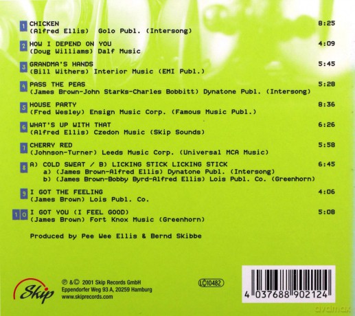 Pee Wee Ellis feat. Fred Wesley, Fred Ross (J. Smith, C. Ohlson, J. Mader, M. Gaffney, M. Hogan): Live and Funky [CD]