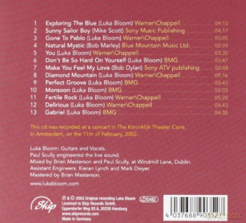 Bloom, Luka: Amsterdam [CD]