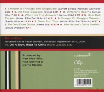Ellis, Pee Wee (J. Kraus, J. Gallardo, R. Schmid, M. Scales, C. Diener, T. Krill, B. Darouiche): Different Rooms [CD]