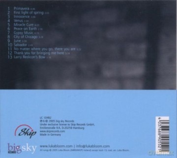 Bloom, Luka (K. Edge, J. Csibi, R. Fean, M. Bouhanna, E. Ni Chathain, P. Collins): Innocence [CD]