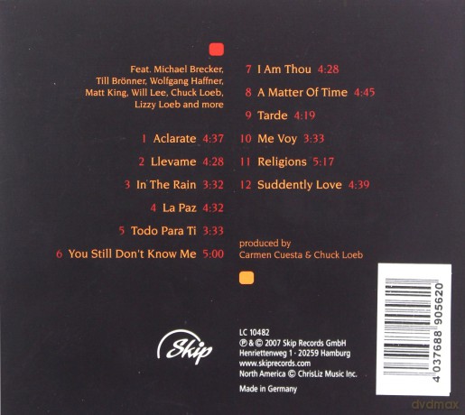 Cuesta-Loeb, Carmen (M. Brecker, C. Loeb, T. Brönner, D. Charles, B. Dunne, W. Haffner, W. Lee, B. Killeen, L. Loeb, J. Dion, M. King): You Still Don't Know Me [CD]