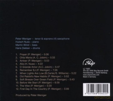 Peter Weniger (H. Nuss, M. Wind, H. Dekker): Sing Yourself A Dream [CD]