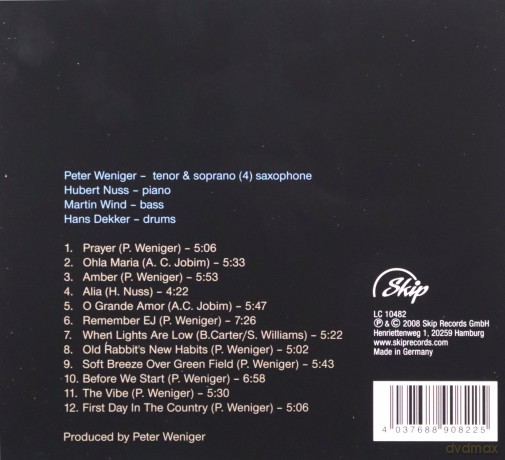 Peter Weniger (H. Nuss, M. Wind, H. Dekker): Sing Yourself A Dream [CD]