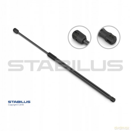 Sprężyna gazowa, pokrywa bagażnika Stabilus 810722 Peugeot Citroen
