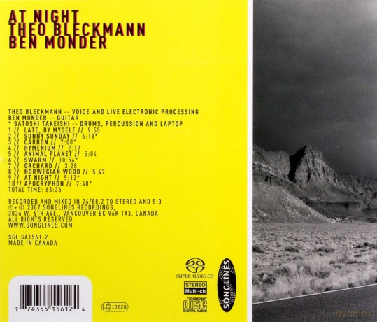 Bleckmann, Theo and Monder, Ben: At Night [SACD]
