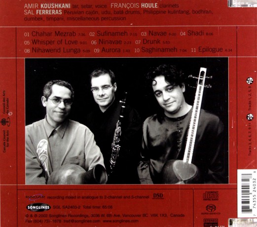 Persia: Safa (Amir Koushkani, Francois Houle, Sal Ferreras): Alight [SACD]