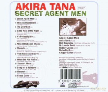 Akira Tana (B. Kenmotsu, Dr. L. Smith, R. Jones, R. Reid, C. Carter): Secret Agent Men [CD]